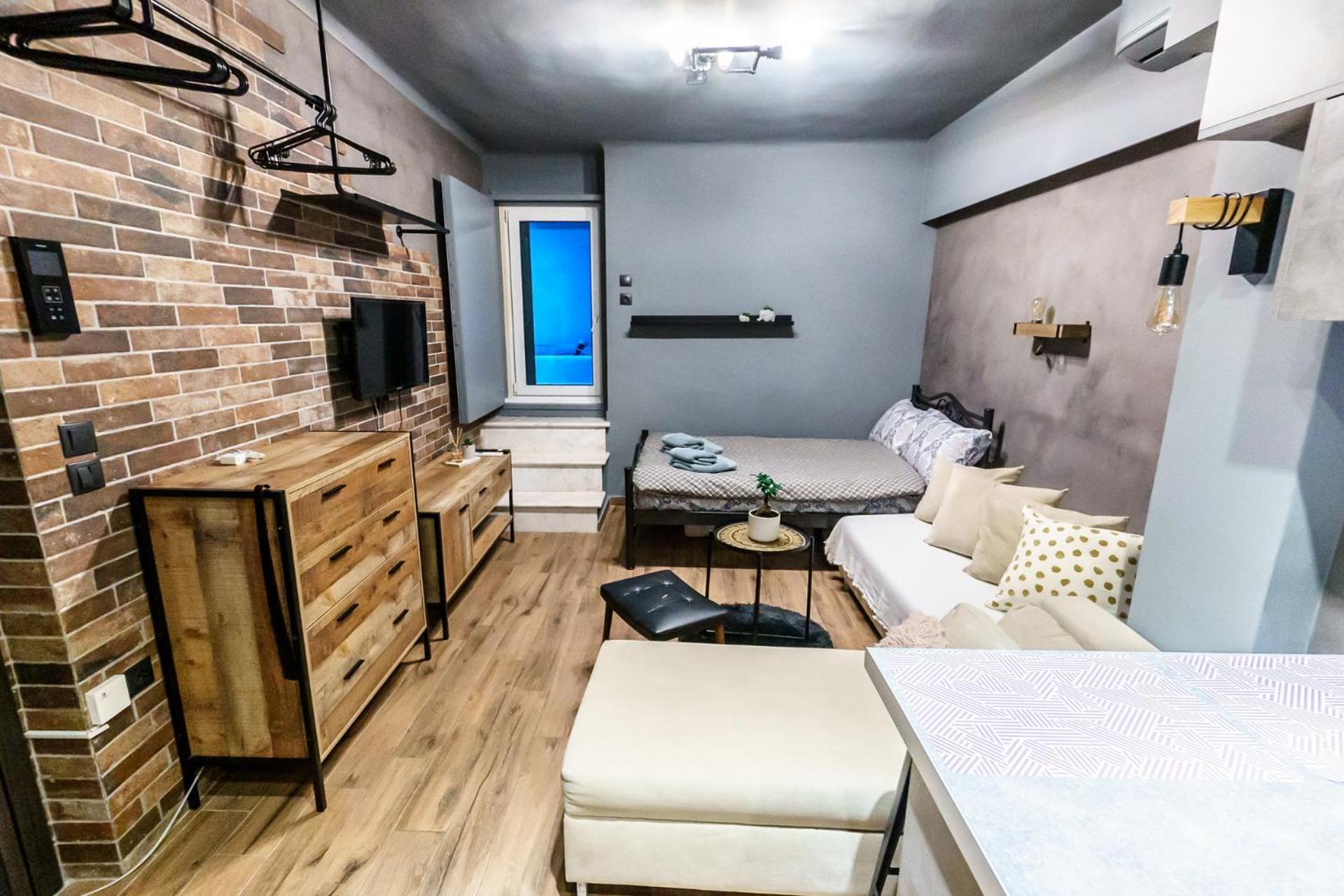 Happiness Studio With Terrace. سالونيك المظهر الخارجي الصورة