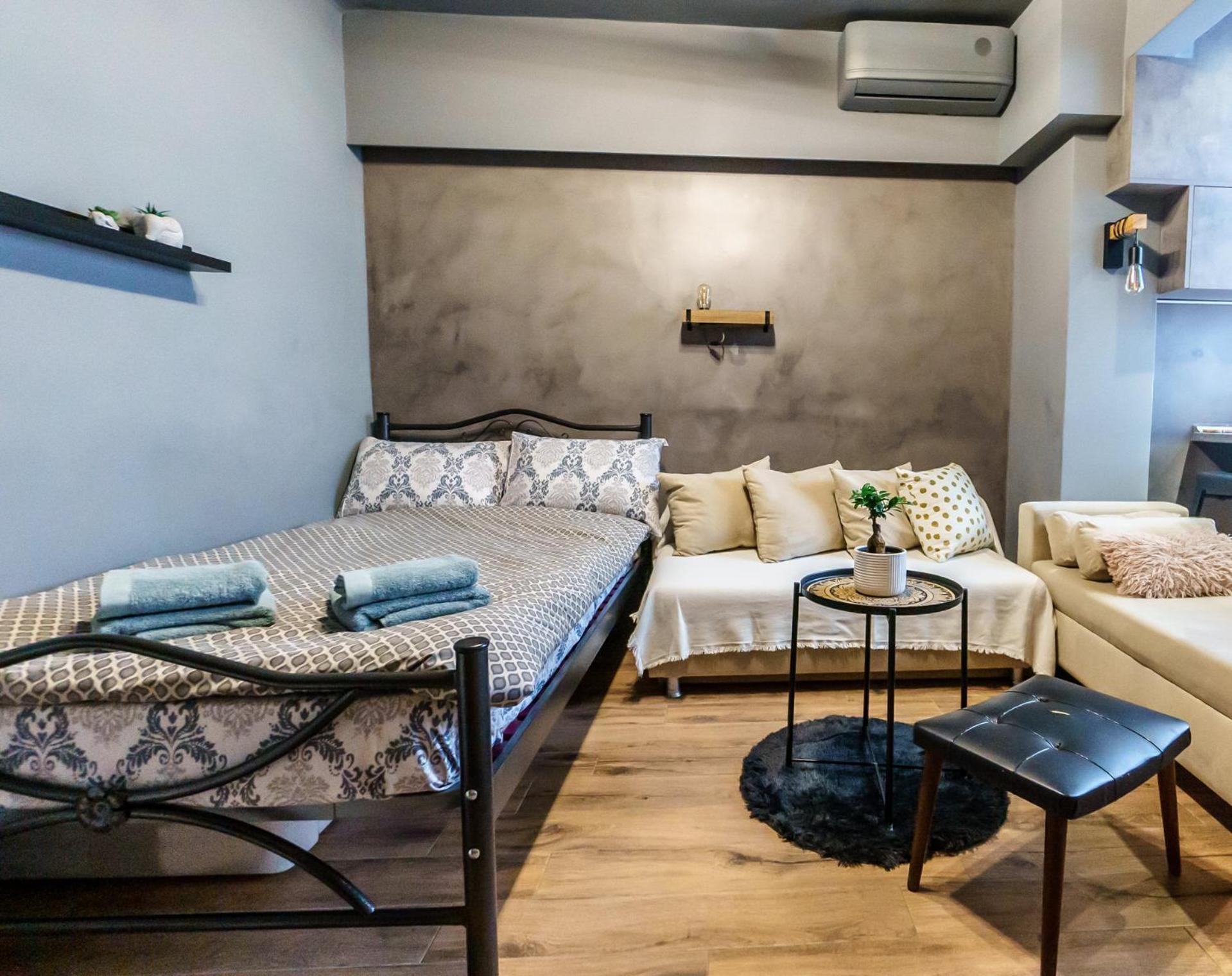 Happiness Studio With Terrace. سالونيك المظهر الخارجي الصورة